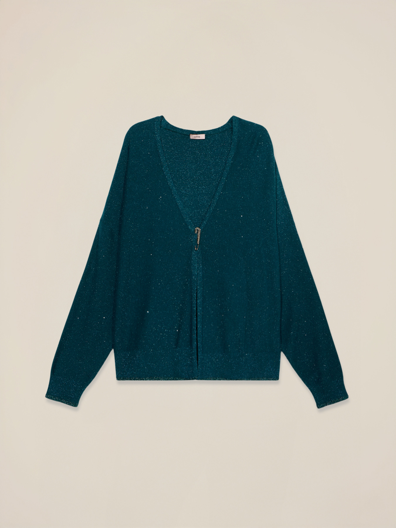 Cardigan misto cashmere con paillettes image number 3
