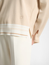 Sweater with striped trim image number 3