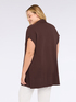 Long fine knit cardigan with short sleeves image number 1
