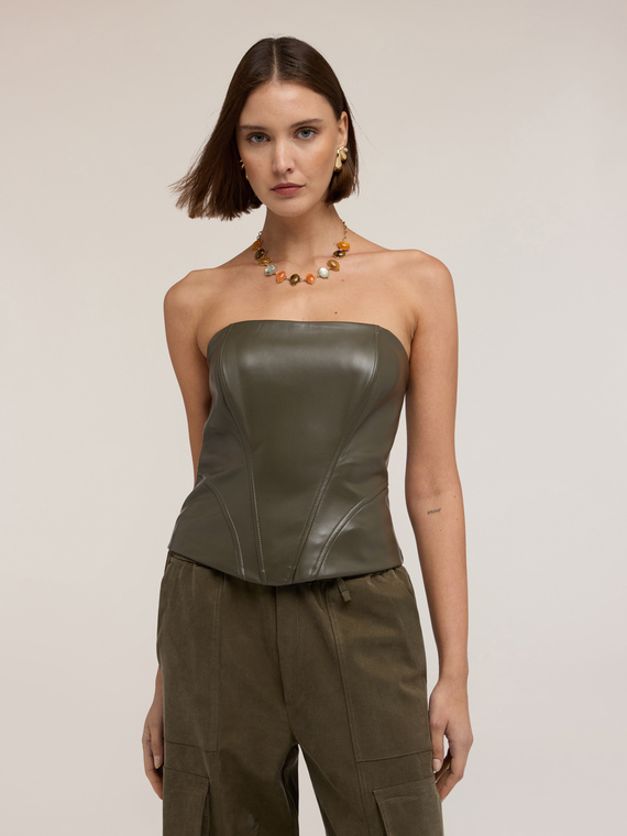 Structured bustier top