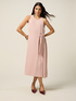 Dress with knot and jewel buckle image number 0