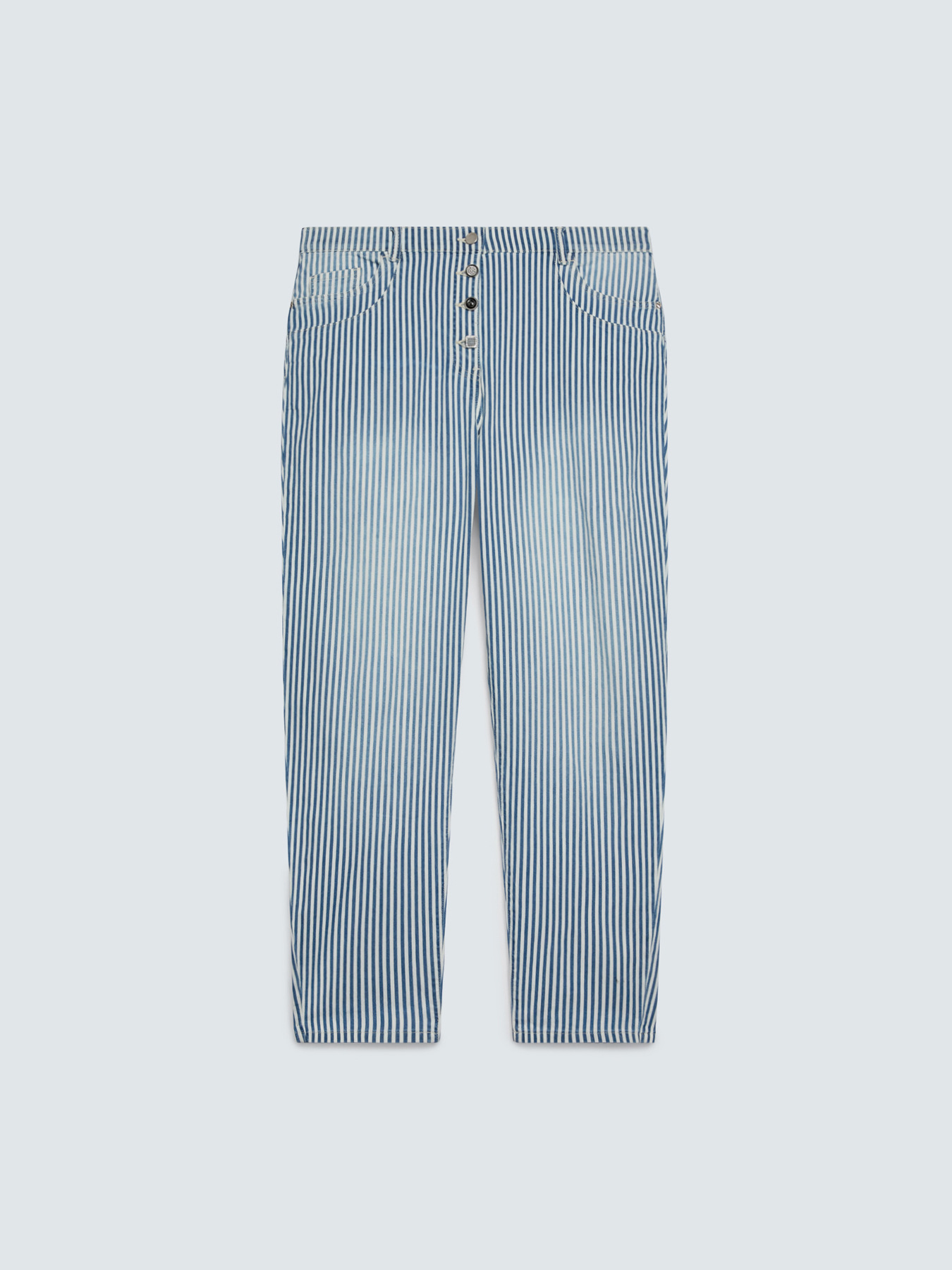 Striped Barrel Jeans image number 4