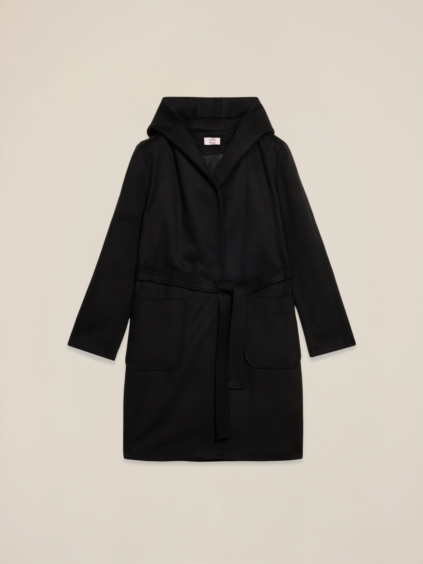 Mantel mit Kapuze und Gürtel image number 3