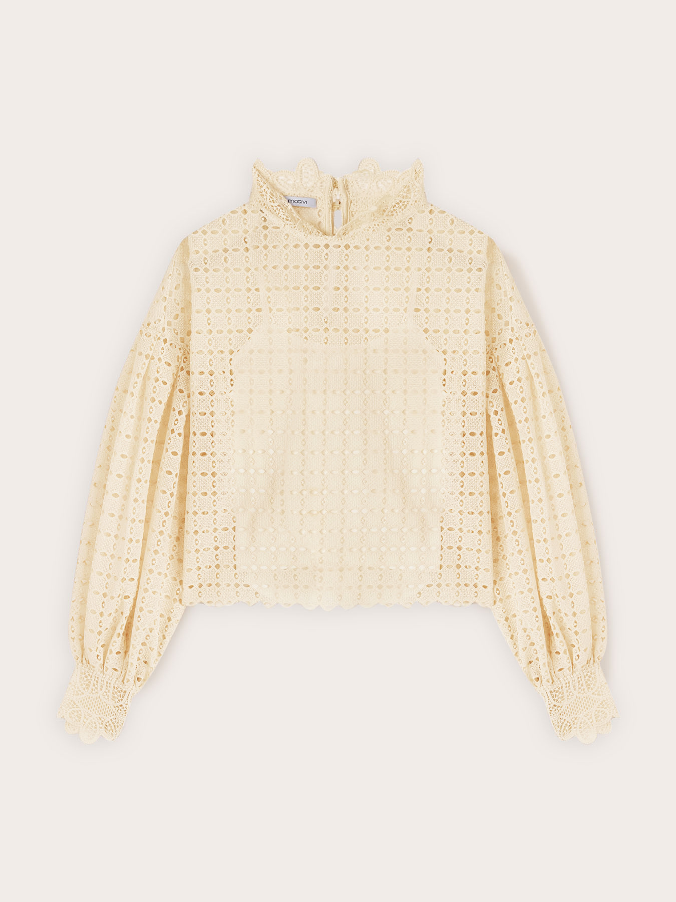 Blouse in openwork broderie anglaise image number 4