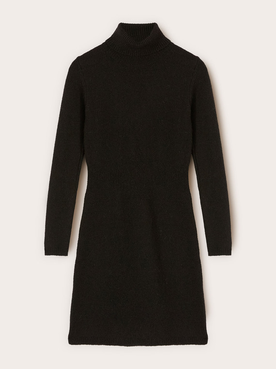 Robe fourreau en maille mélangée laine