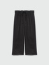 Pantaloni in lino e jersey con lacci image number 4