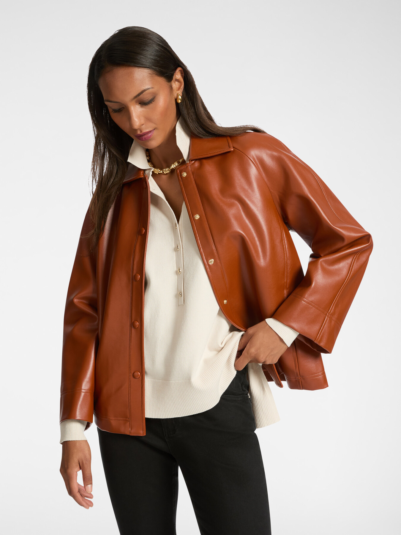 Jacke aus beschichtetem Gewebe image number 0