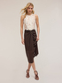 Top in pizzo con rouches image number 0