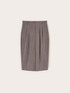 Midi pencil skirt with pleats image number 3