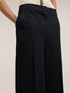 Pinstripe palazzo jeans in denim image number 3