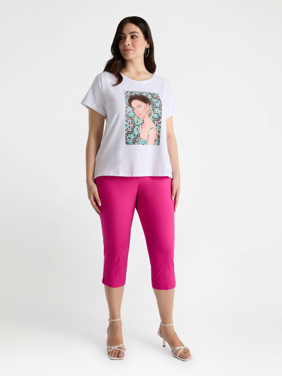 T-shirt avec impression portrait