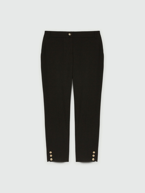 Pantaloni New York con bottoni al fondo