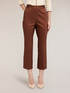 Kick flare trousers in technical cotton image number 0