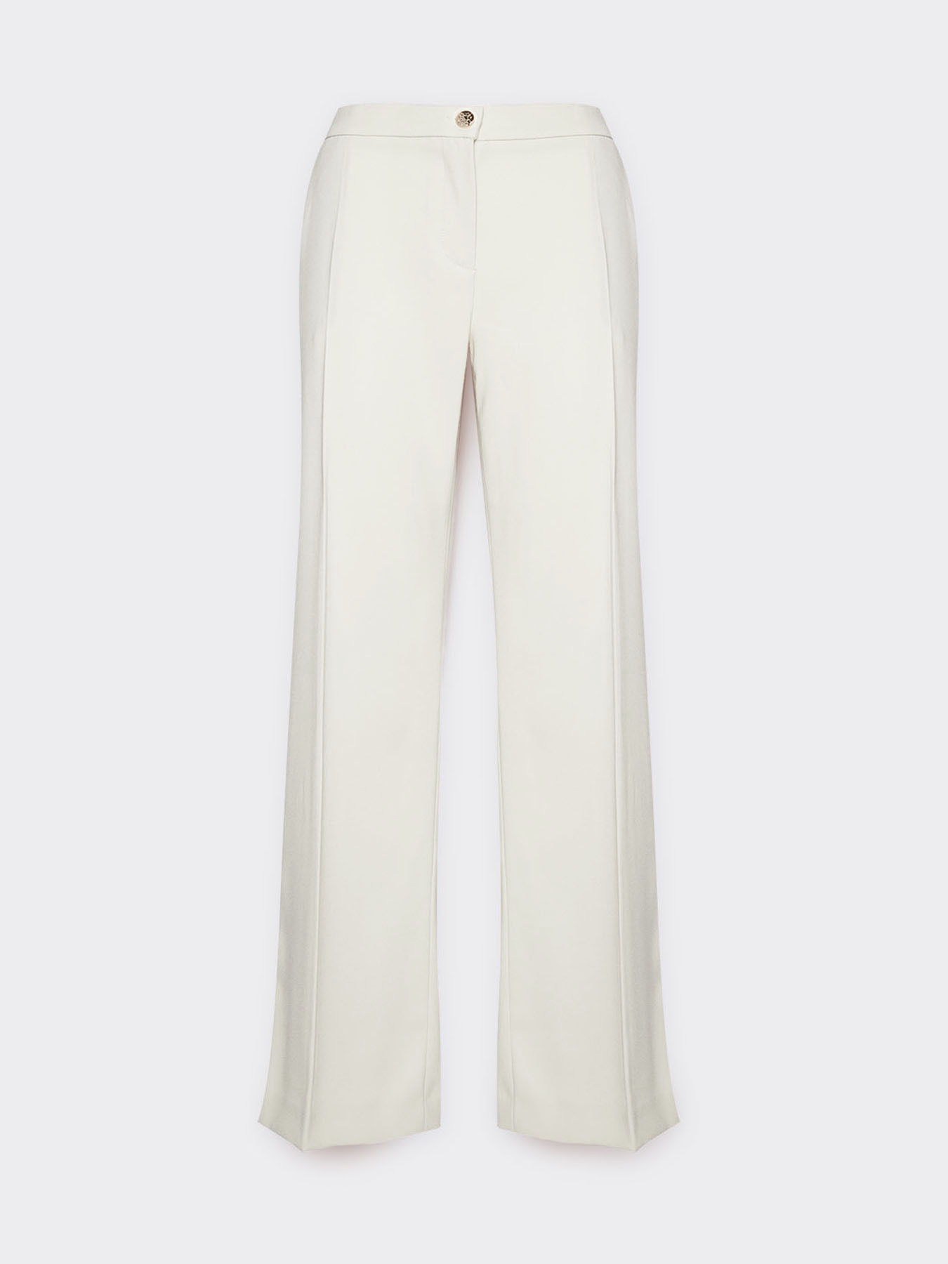 Stretch crepe fabric trousers image number 4