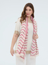 Foulard lungo con ricami e frange image number 0