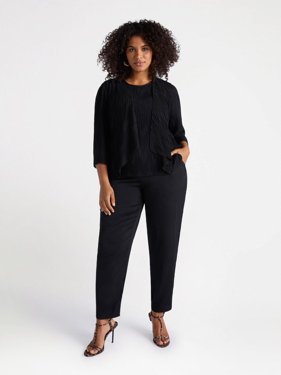 Bolero aus plissiertem Georgette