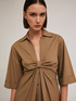 Hemdblusenkleid mit Knoten image number 3