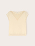 T-shirt en jersey avec inserts en georgette image number 4