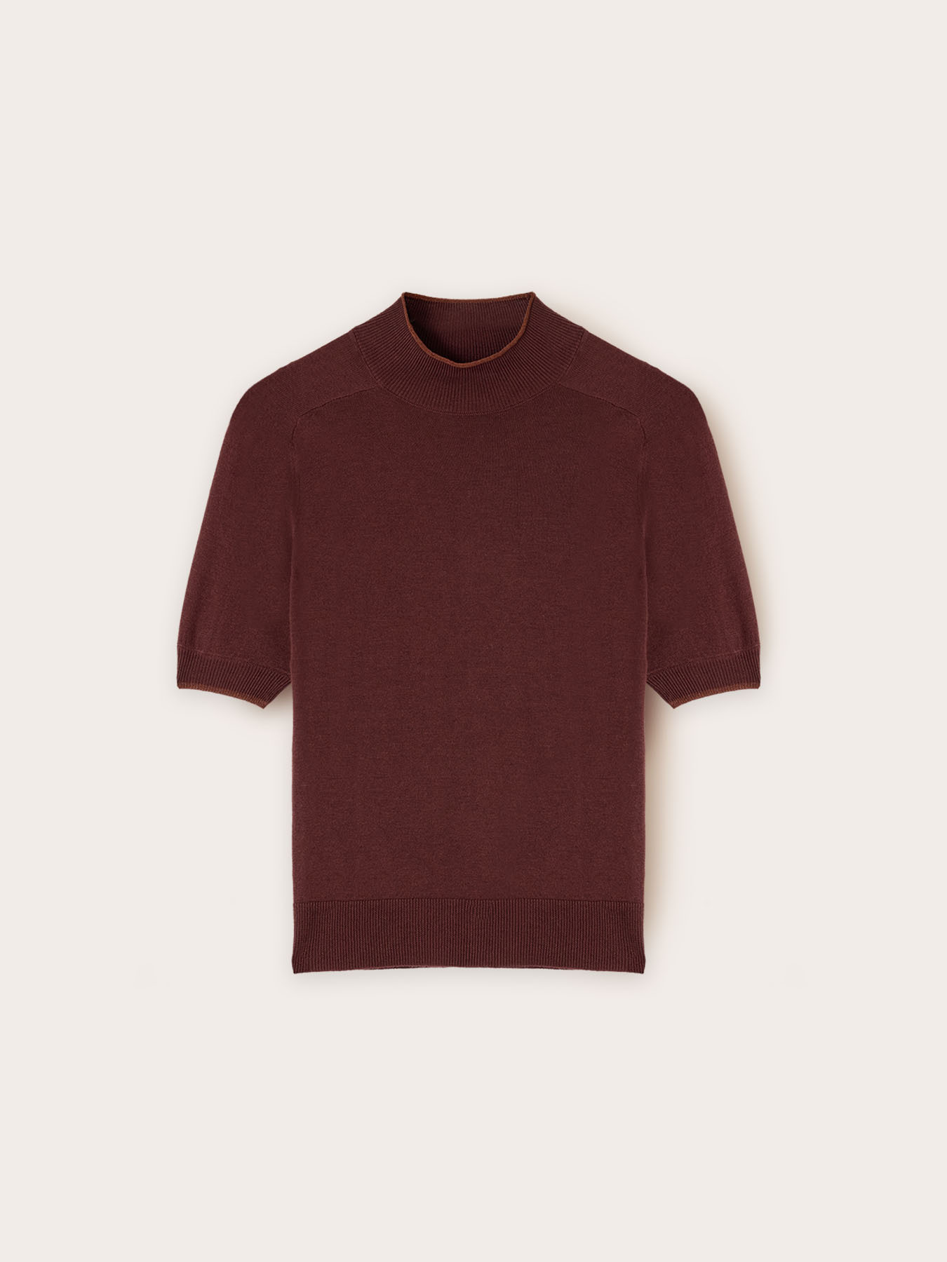 Maglia a lupetto misto seta image number 3