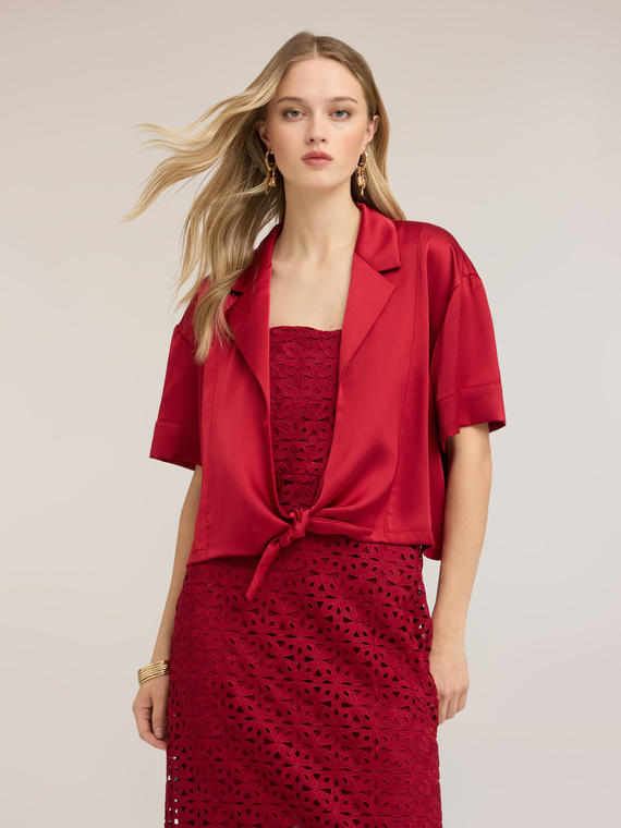 Bolero din satin