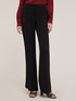 Pantaloni palazzo in envers satin image number 2