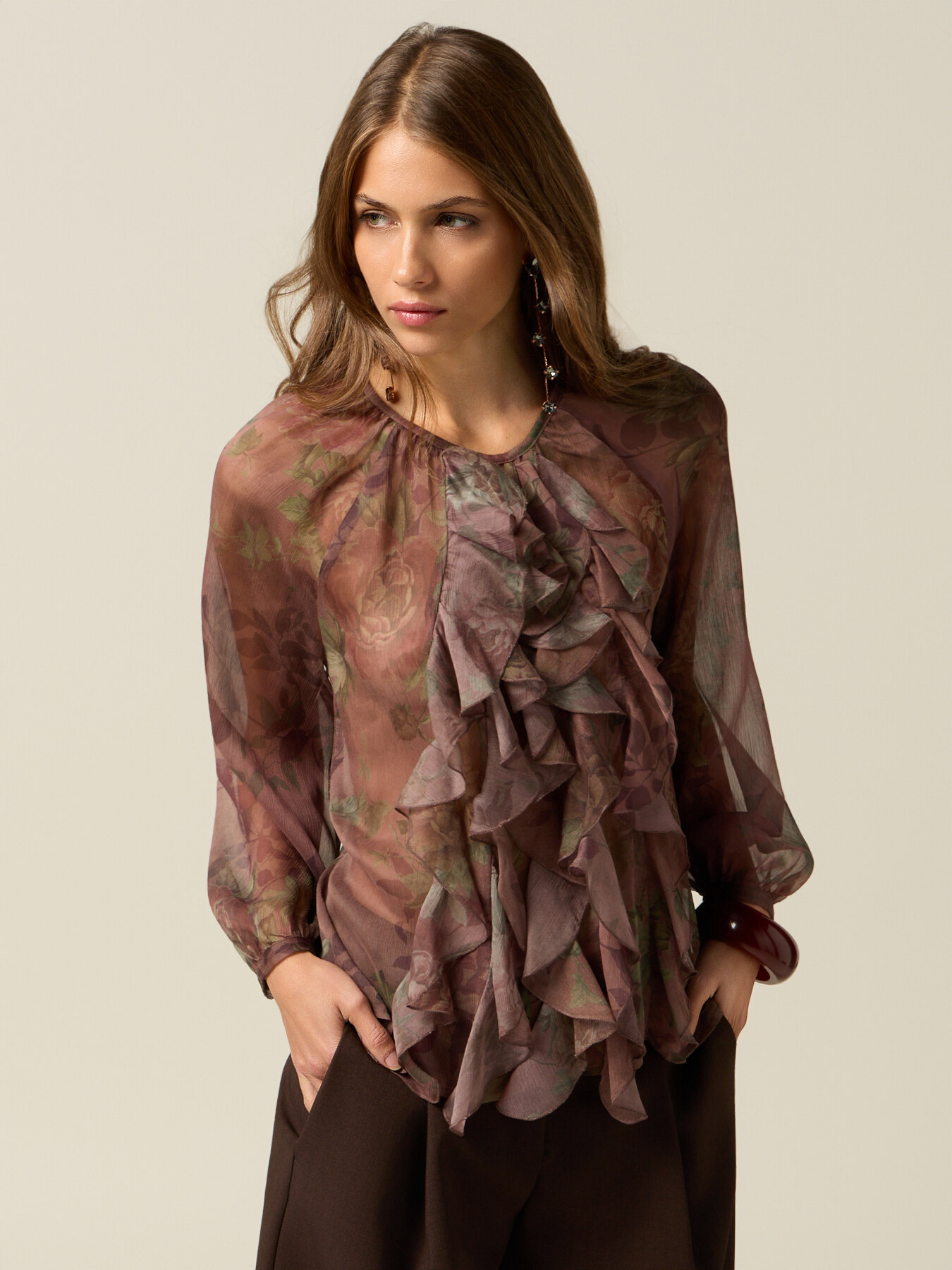 Fantasy blouse with ruffles image number 0