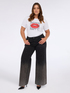 T-shirt Happy! in jersey di cotone image number 2