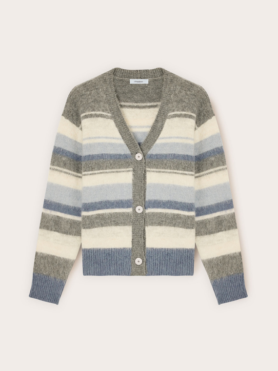 Striped wool blend jumper