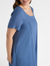 Vestito in lino e jersey image number 3