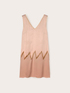 Embroidered viscose satin dress image number 4