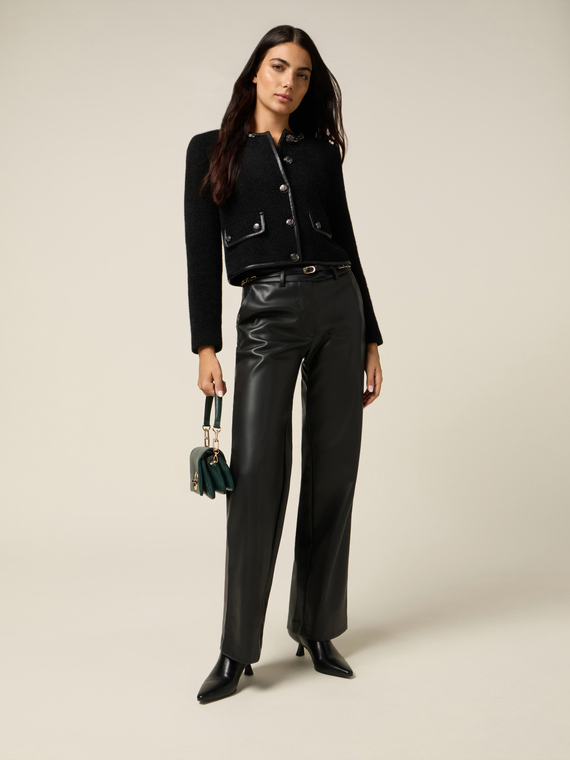 Pantalon en tissu synthétique