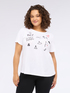 Jersey T-shirt with embroideries and small writings image number 0