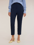 Regular trousers in crêpe fabric image number 2
