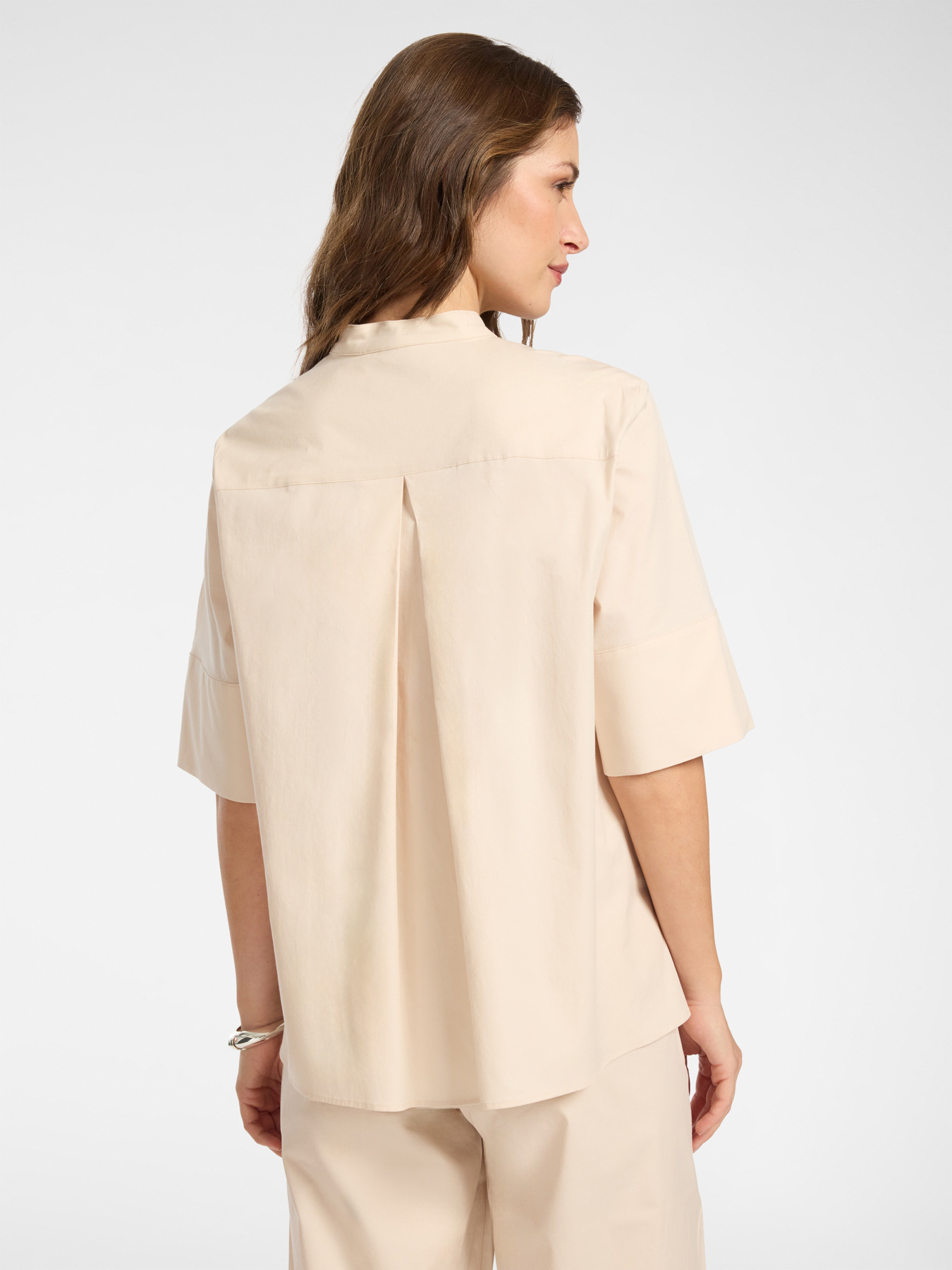 Shirt with mandarin collar image number 1