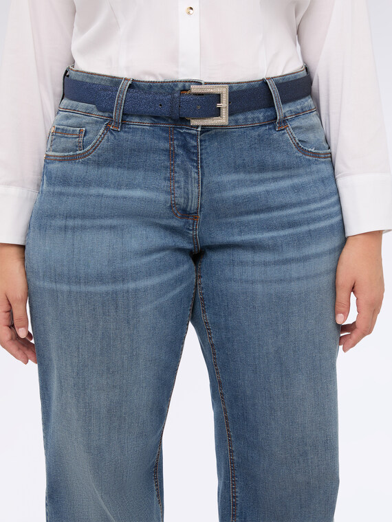 Ceinture avec boucle bijou pailletée