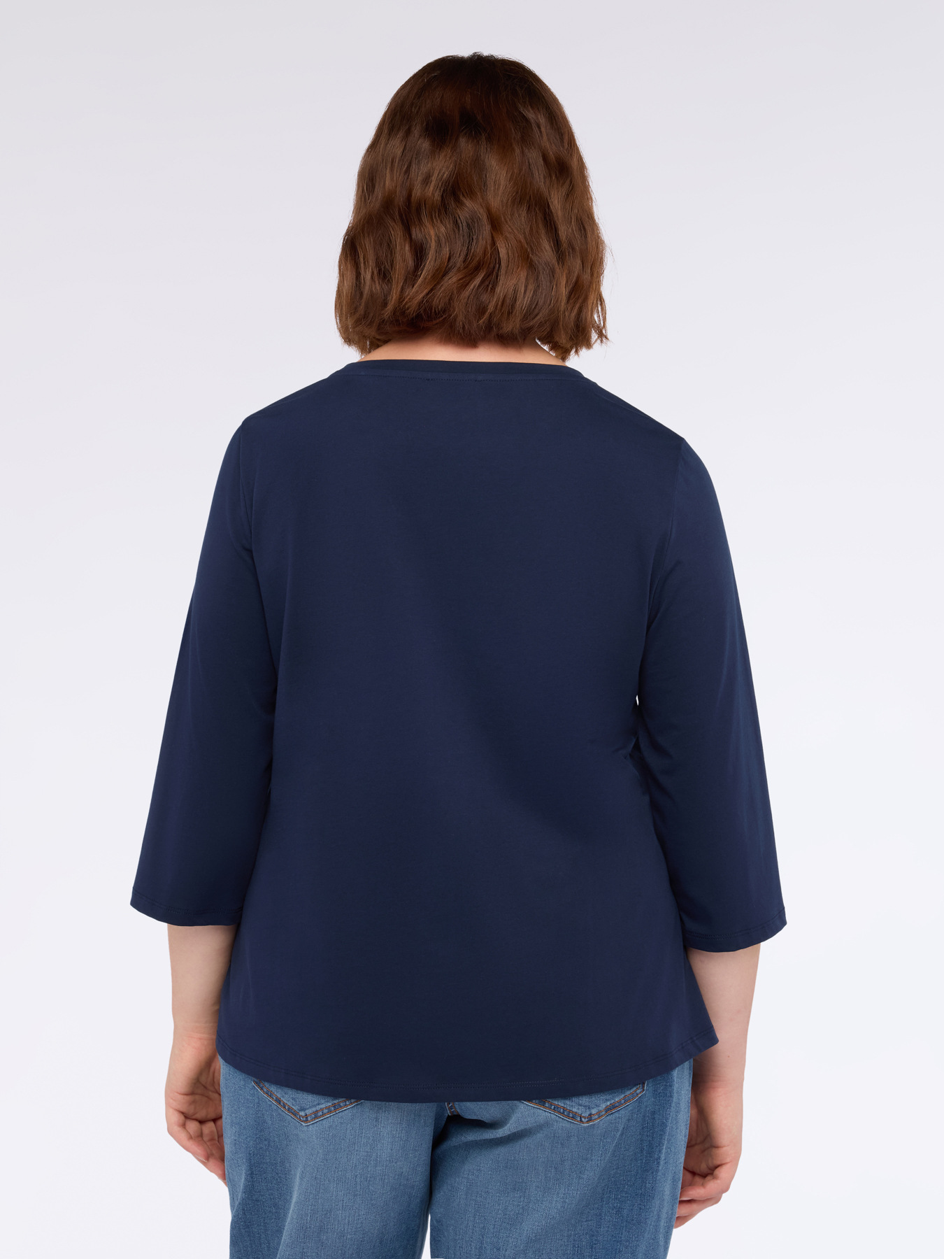 T-shirt in jersey con catena sullo scollo image number 1