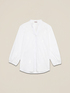 Poplin shirt with floral embroidery image number 3