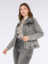 Denim jacket with light points image number 0