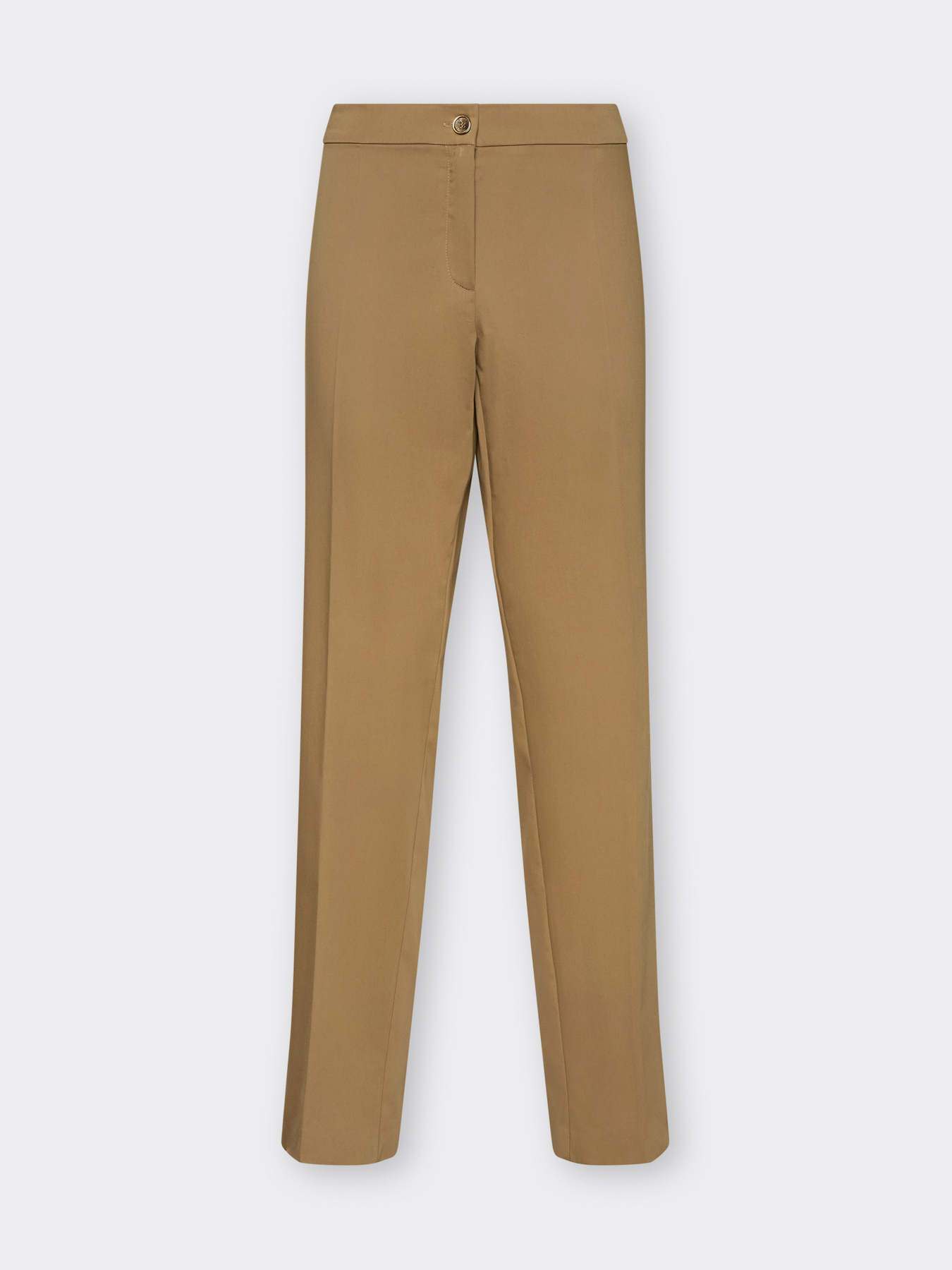 Straight-leg trousers in stretch satin image number 4