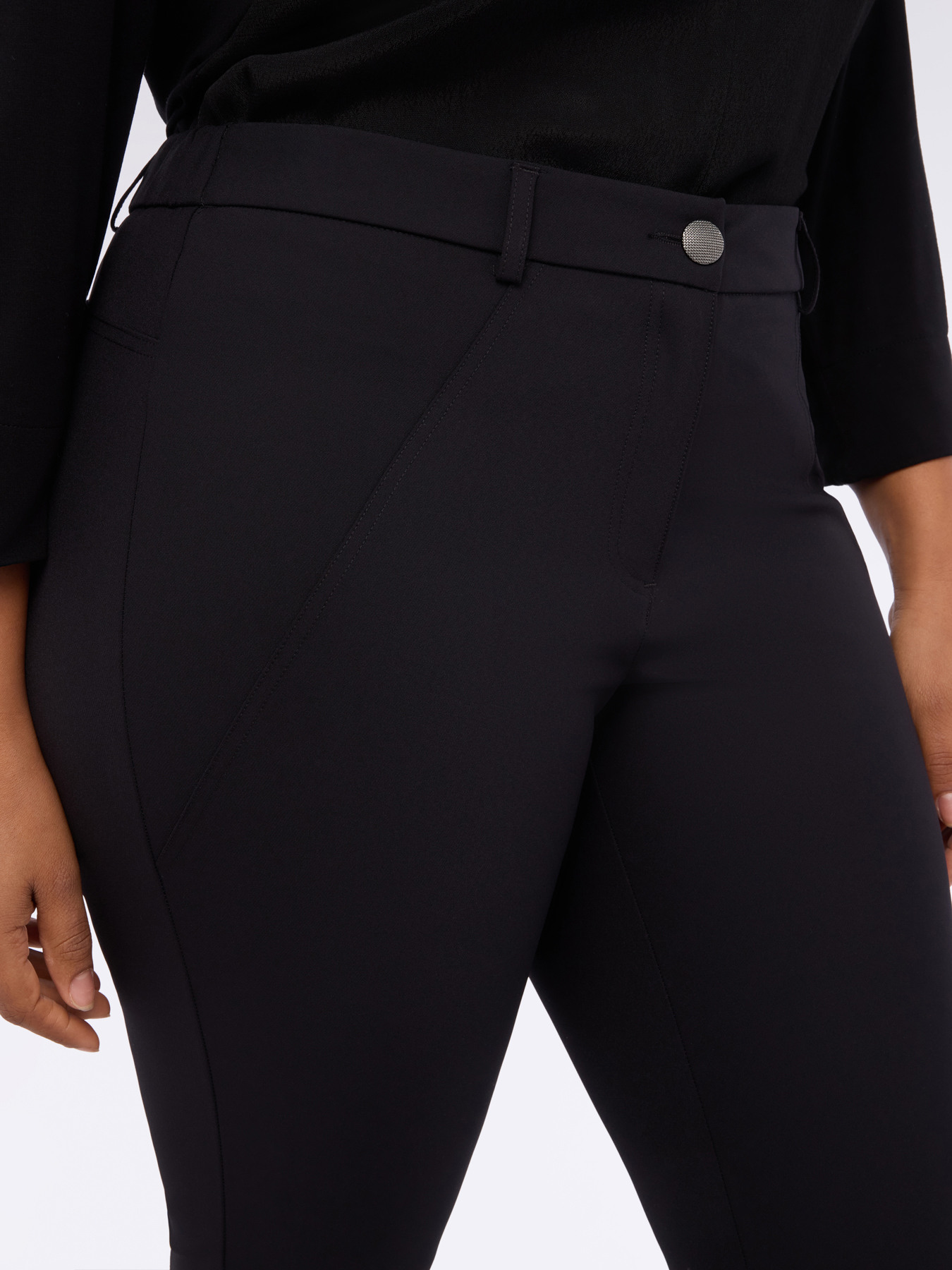 Pantalon skinny avec fermetures &eacute;clair d&eacute;coratives image number 3