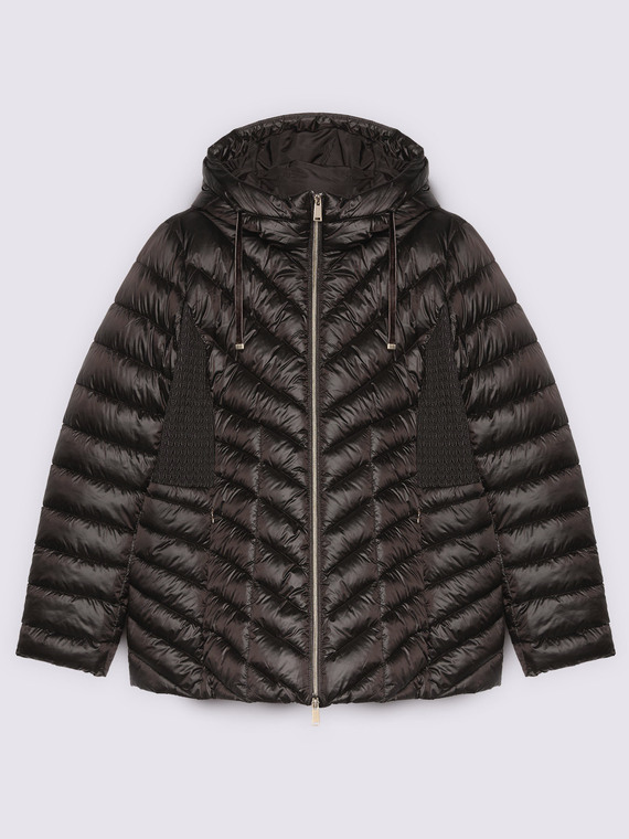 Piumino trapuntato con cappuccio