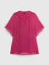 Plissee-Bluse mit V-Ausschnitt image number 4