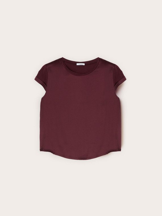 Two-material T-shirt