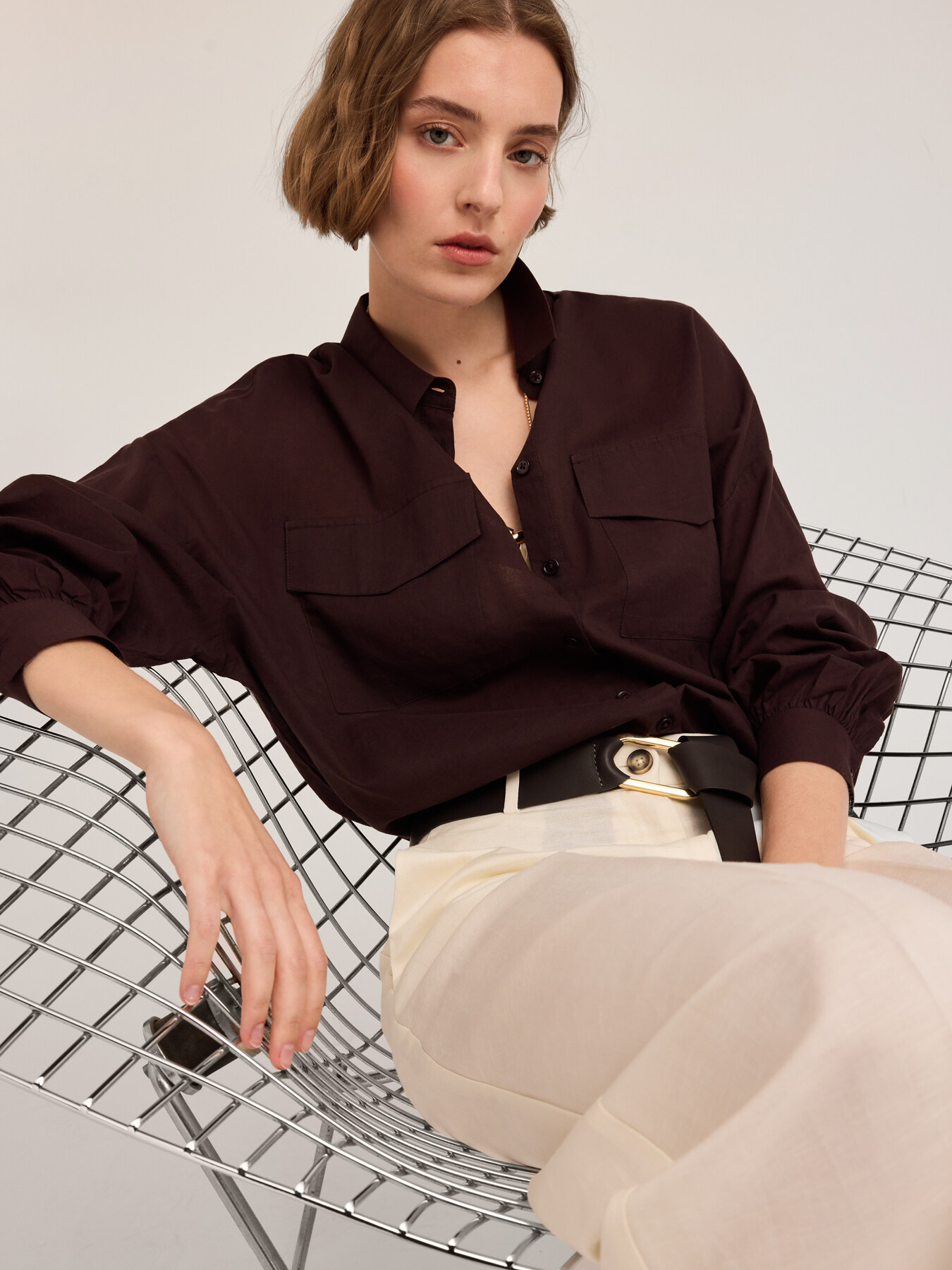 Camicia over con tasche image number 0