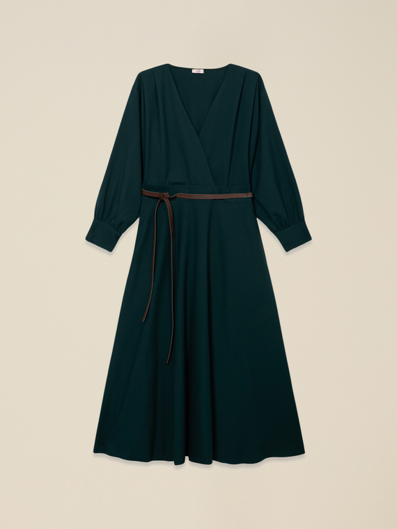 Vestito flare con cintura