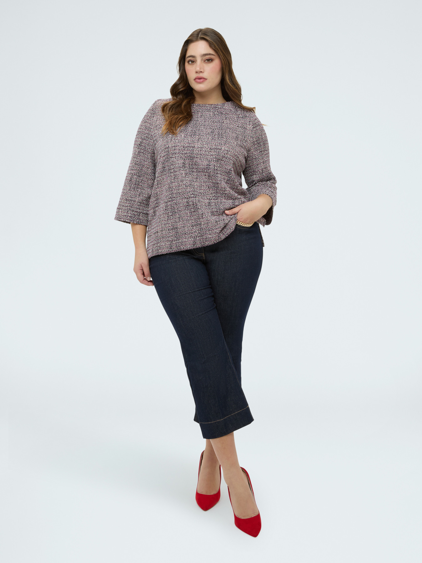 Felpa con scollo ampio image number 2