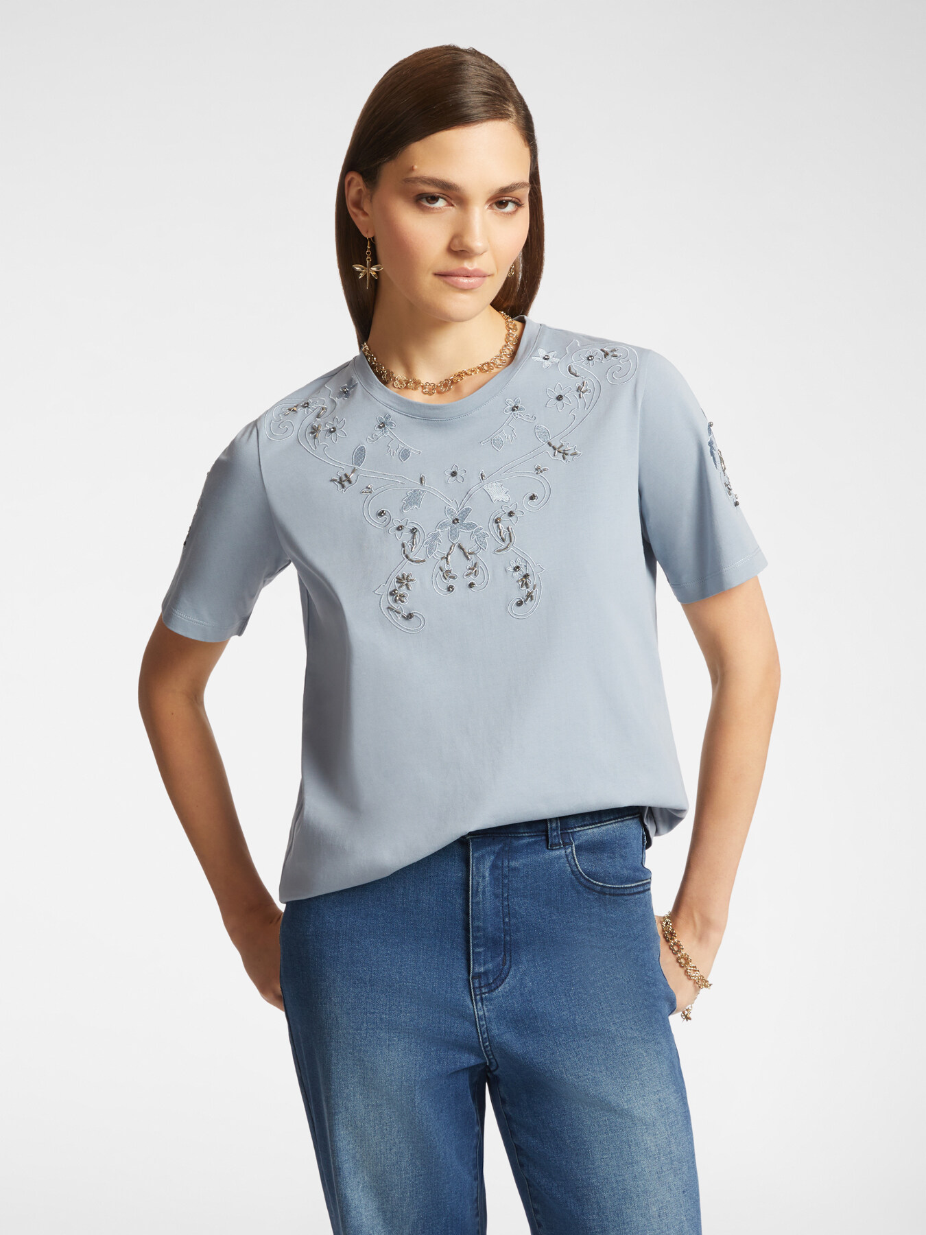 Embroidered T-shirt image number 0