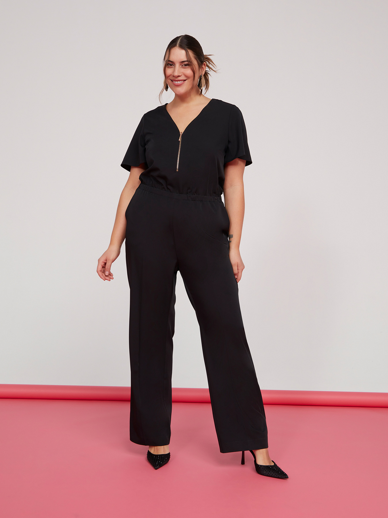 Overall Jumpsuit mit Reißverschluss vorn image number 0