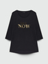 LENZING™ ECOVERO™ viscose embroidered T-shirt image number 4