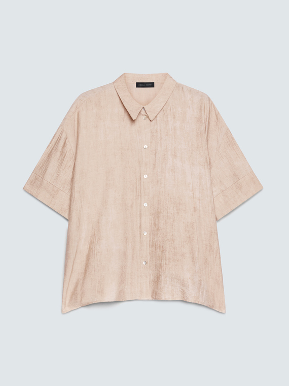 Camisa boxy en mezcla de viscosa